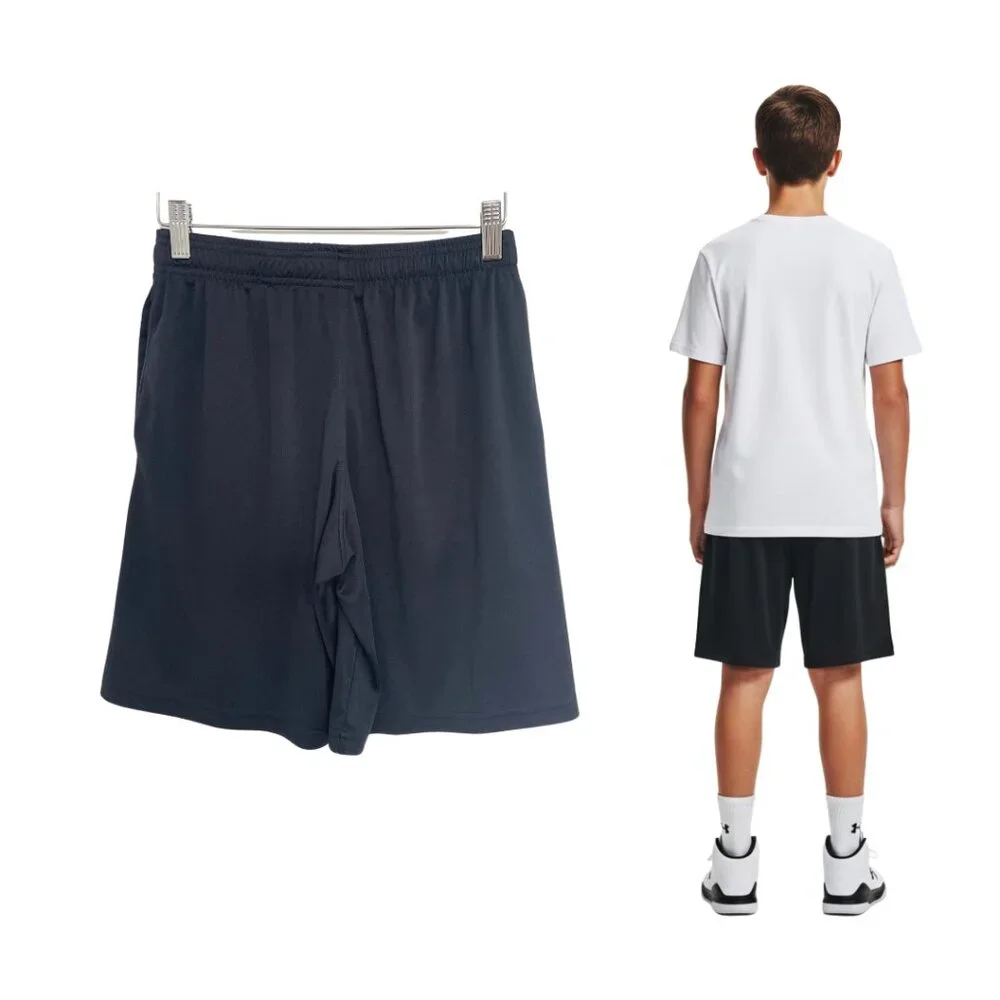 Under Armour Shorts Boys Youth Large Black UA Stunt 3.0 Performance Athletic Gym - Picture 2 of 16